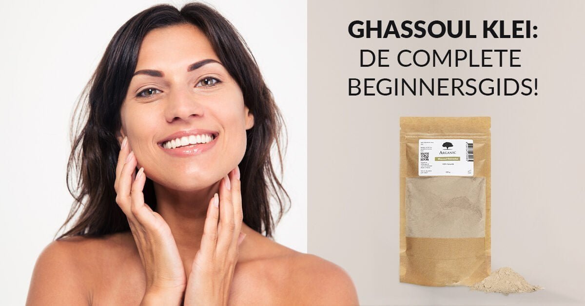 Ghassoul mooie huid glanzend haar vrouw