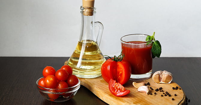 Tomaten ondersteunen je huid