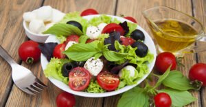 Salade Met Tomaat en Mozerella