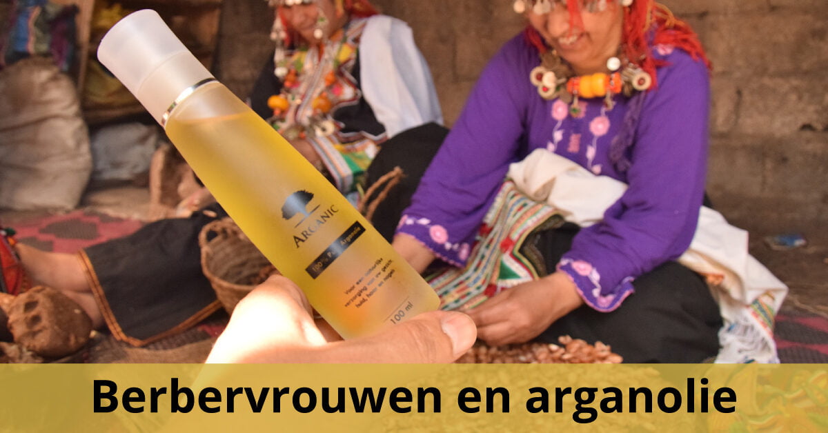 Arganolie fles berbervrouwen