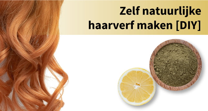 DIY natuurlijke haarverf citroen henna