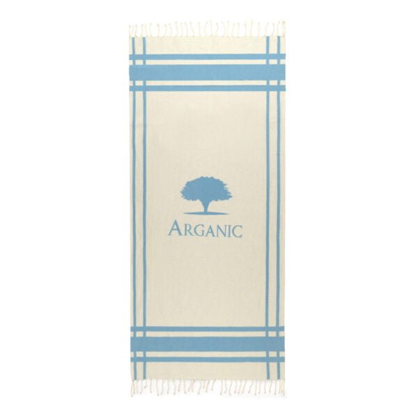 Hamam stranddoek blauw vooraanzicht
