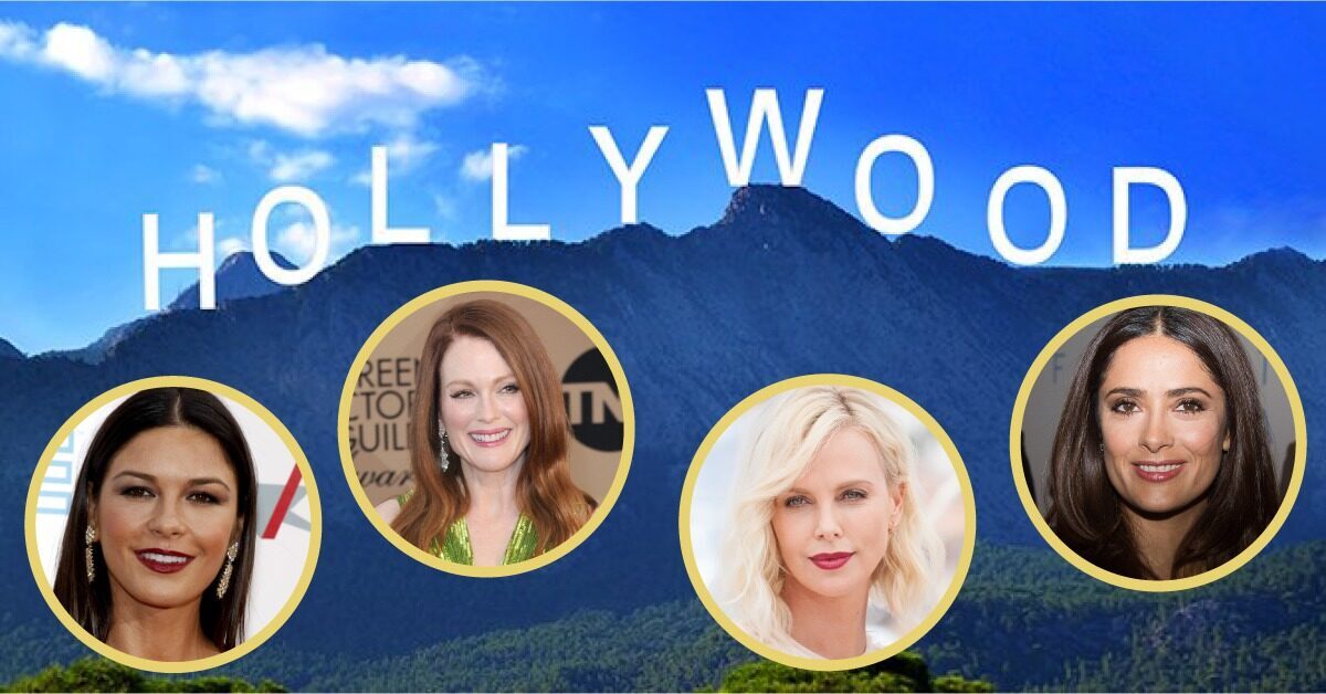 Hollywood bord beroemde vrouwen