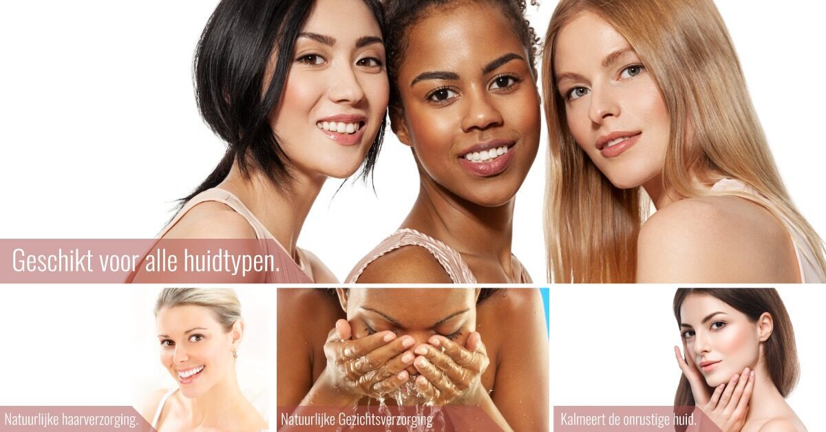 Huidtypes vrouwen lachen wassen gezicht huidverzorging