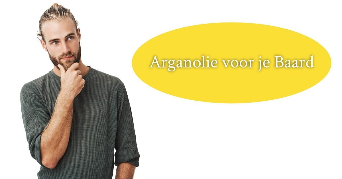 Man Baard Hand op Kin