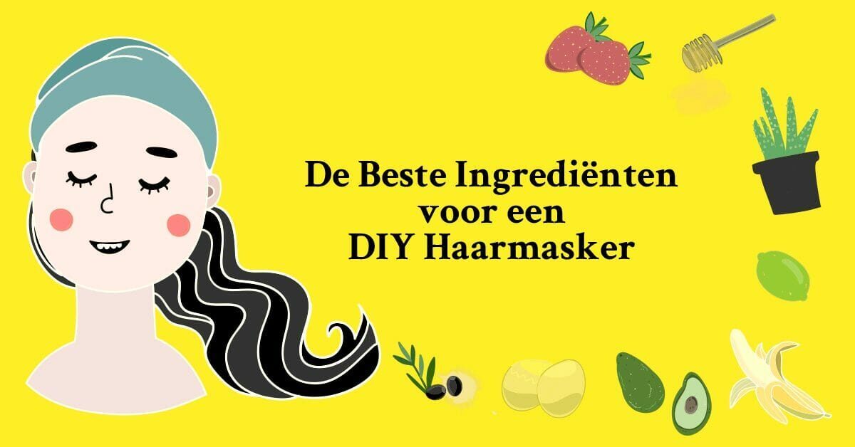 Tekening vrouw aardbeien aloe vera banaan olijf limoen honing