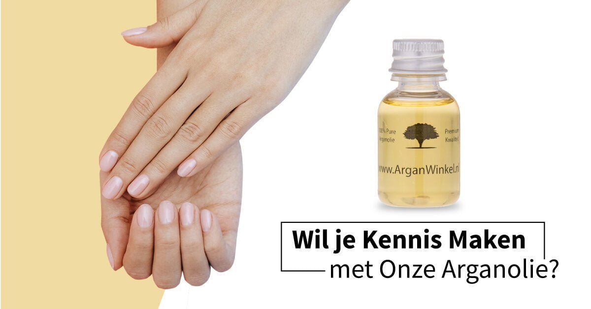 Verzorgde handen proefflesje arganolie