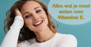 Vitamine E vrouw hand haar