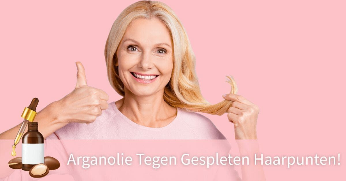 Vrouw duim omhoog blij arganolie