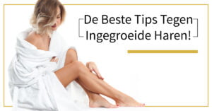 Vrouw ingegroeide haar zachte benen tips