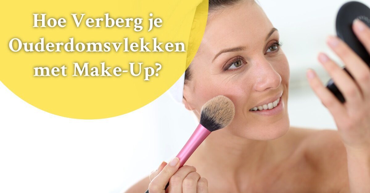 Vrouw make up kwast