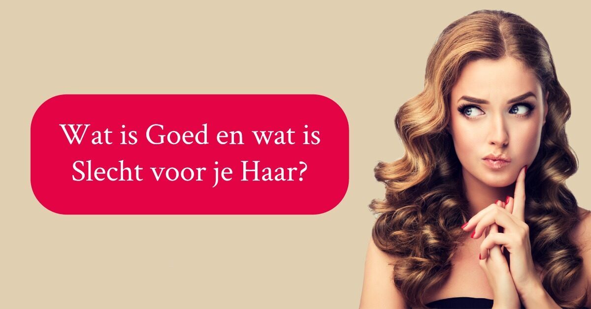 Vrouw mooi haar kijkt bedenkelijk