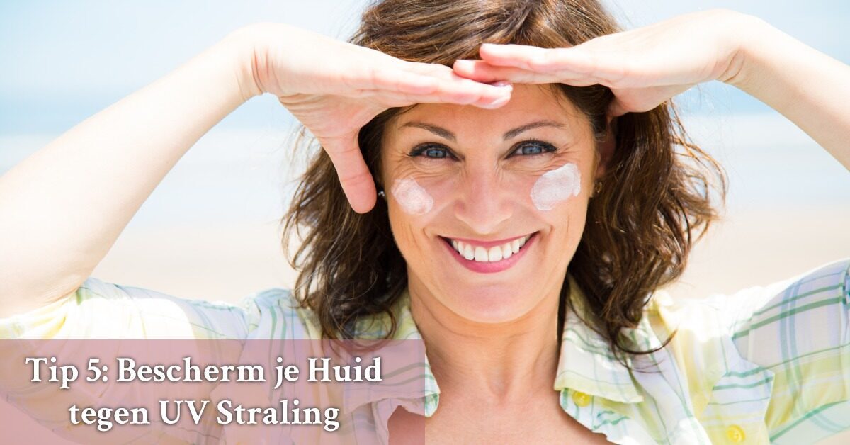 Vrouw Zonnebrand