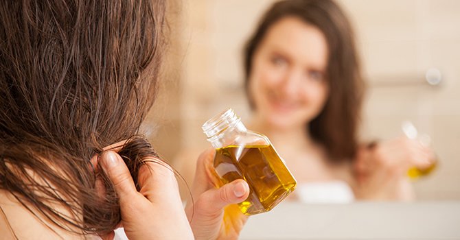 Haar behandelen met arganolie