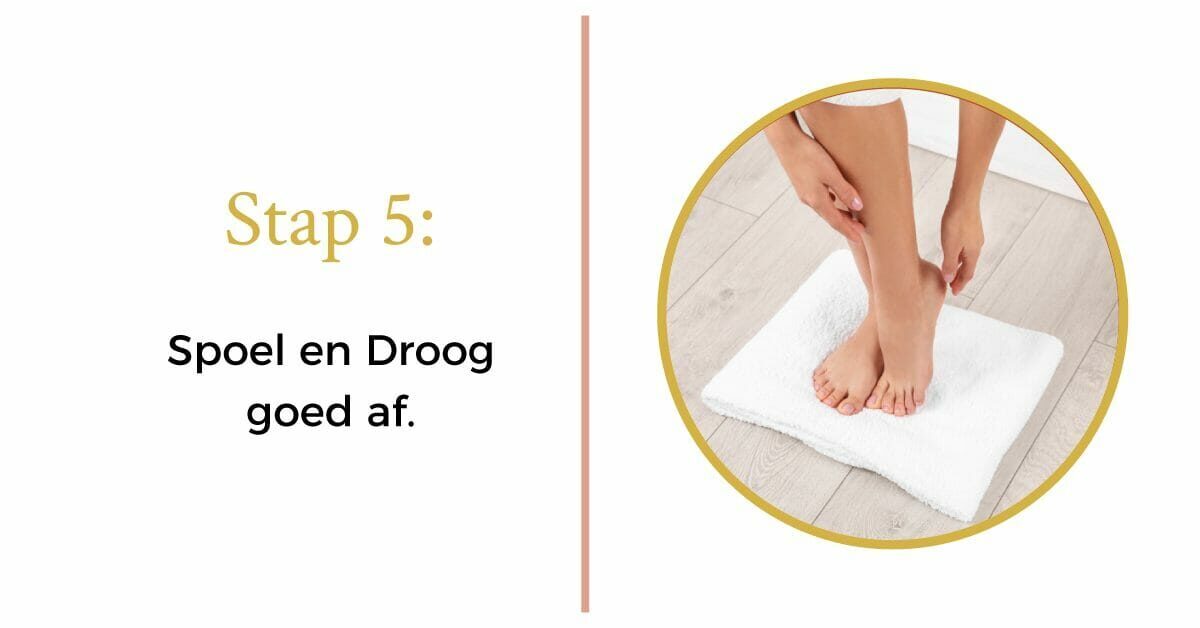 handdoek voeten drogen