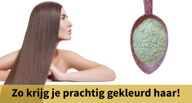 henna haarverf natuurlijke haarkleuring hennapoeder vrouw prachtig gekleurd lang haar