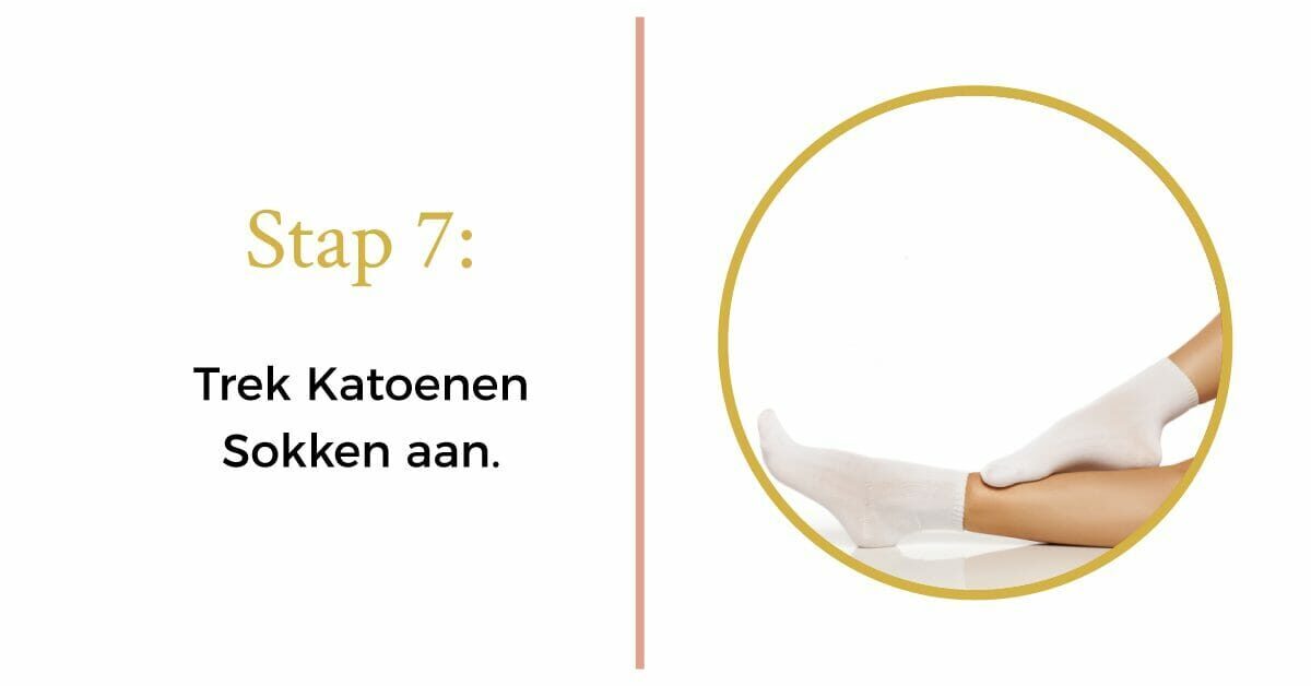 Katoenen sokken voeten