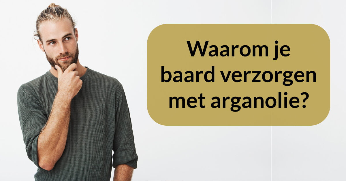 verzorgde jonge man baard vragend hand op kin baardverzorging
