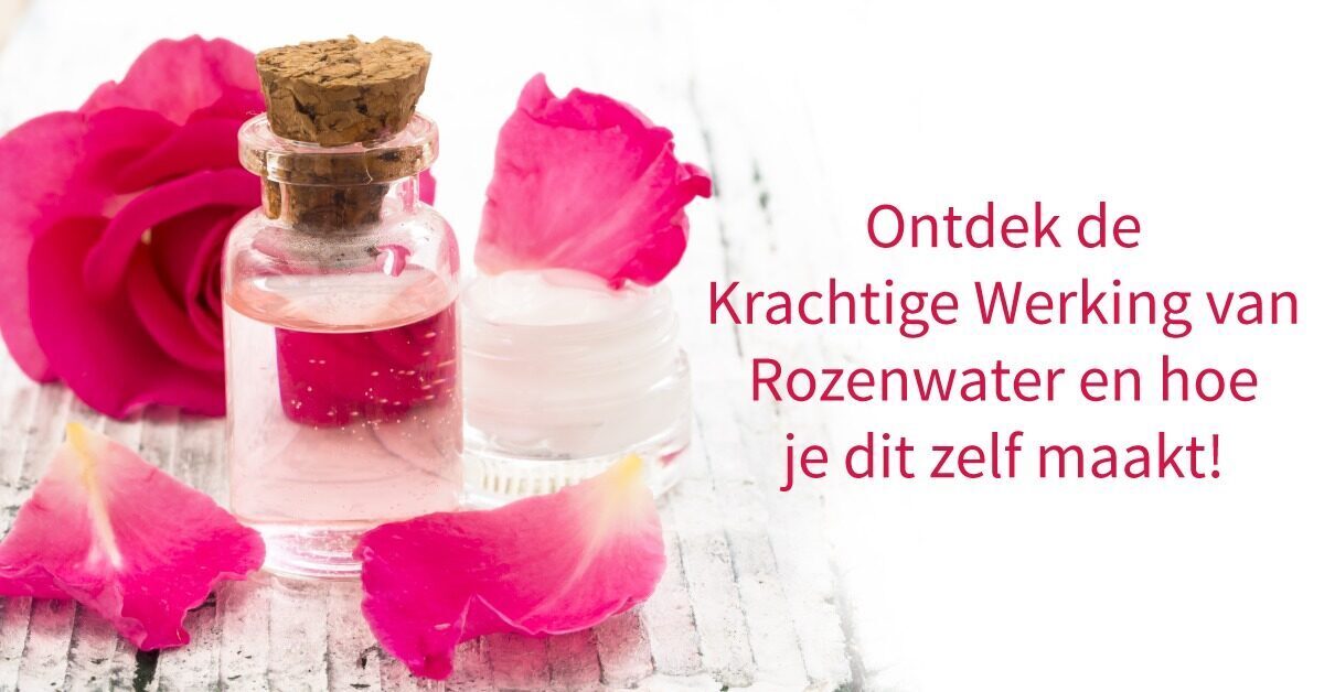 rozenblaadjes flesje rozenwater