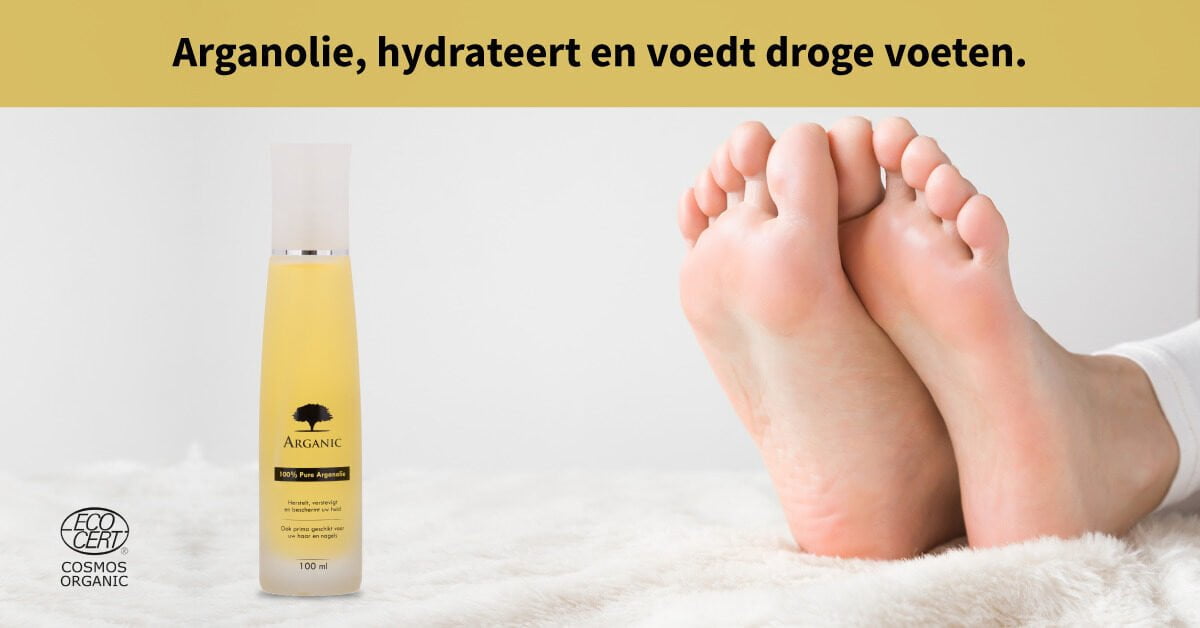 Voeten arganolie flesje