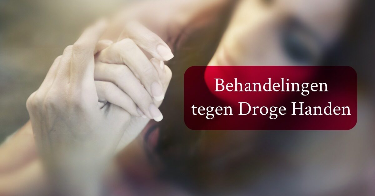 vrouw droge handen