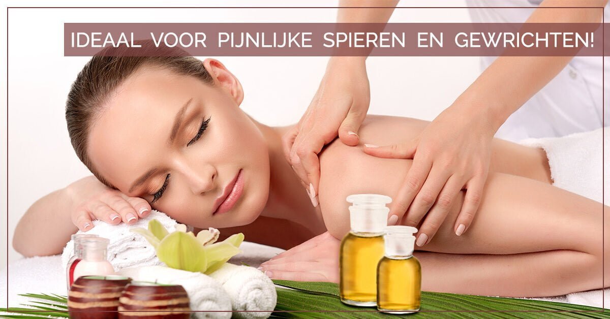 vrouw gemasseerd olie