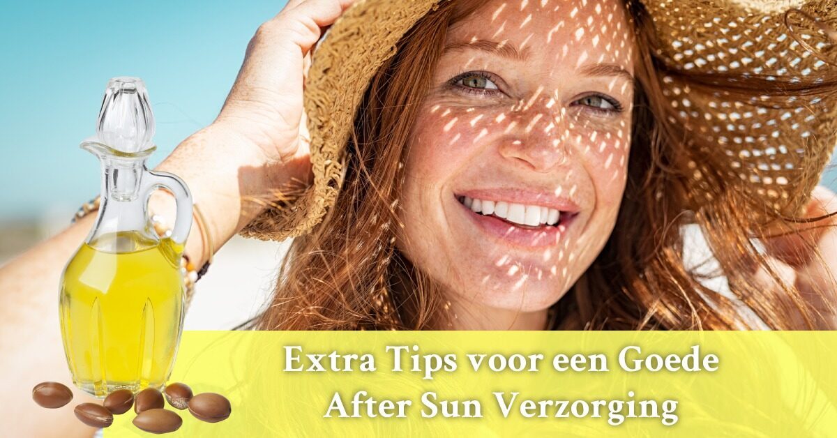 vrouw in zon met zonnehoed arganolie