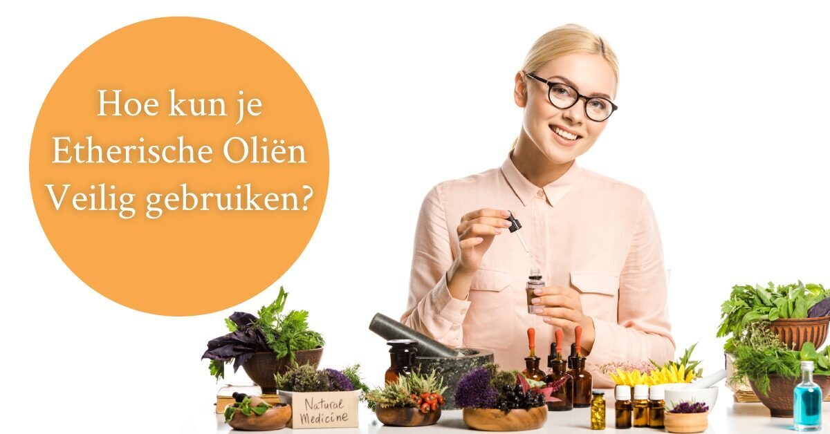 vrouw met bril microscoop olie natuurproducten