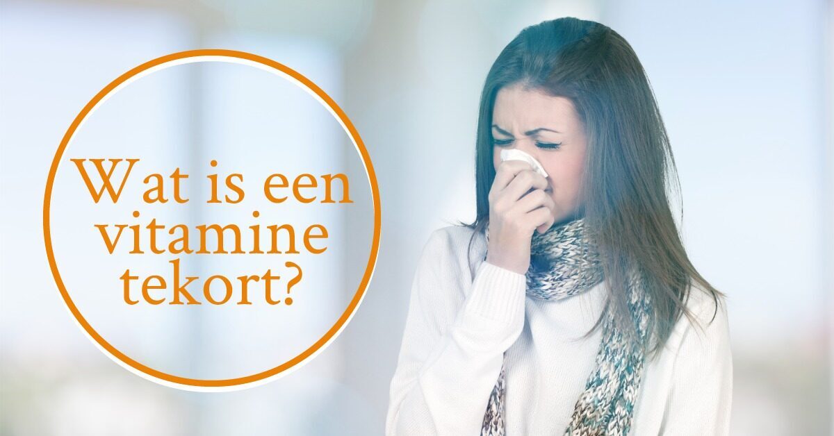 vrouw niezen ziek vitamine tekort