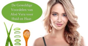 vrouw prachtig haar aloe vera