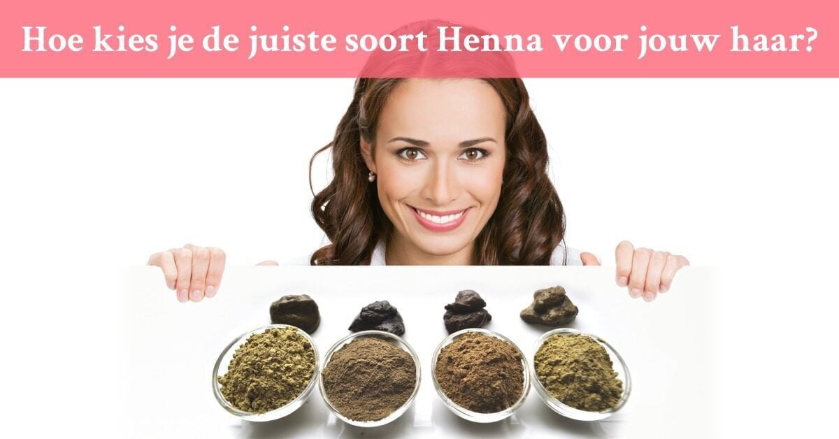 Vrouw verschillende hennapoeder hennapasta hennahaarverf henna