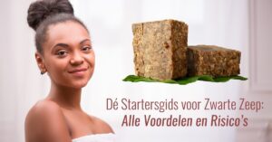 vrouw zwarte zeep